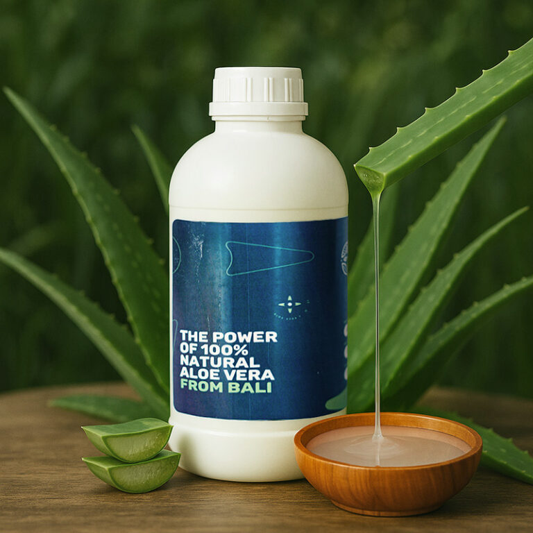 Natural Aloe Vera gel from organically grown Aloe Vera